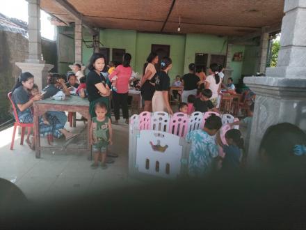 Kegiatan Posyandu mawar banjar Dinas Laba Amerta, Desa pangkungparuk